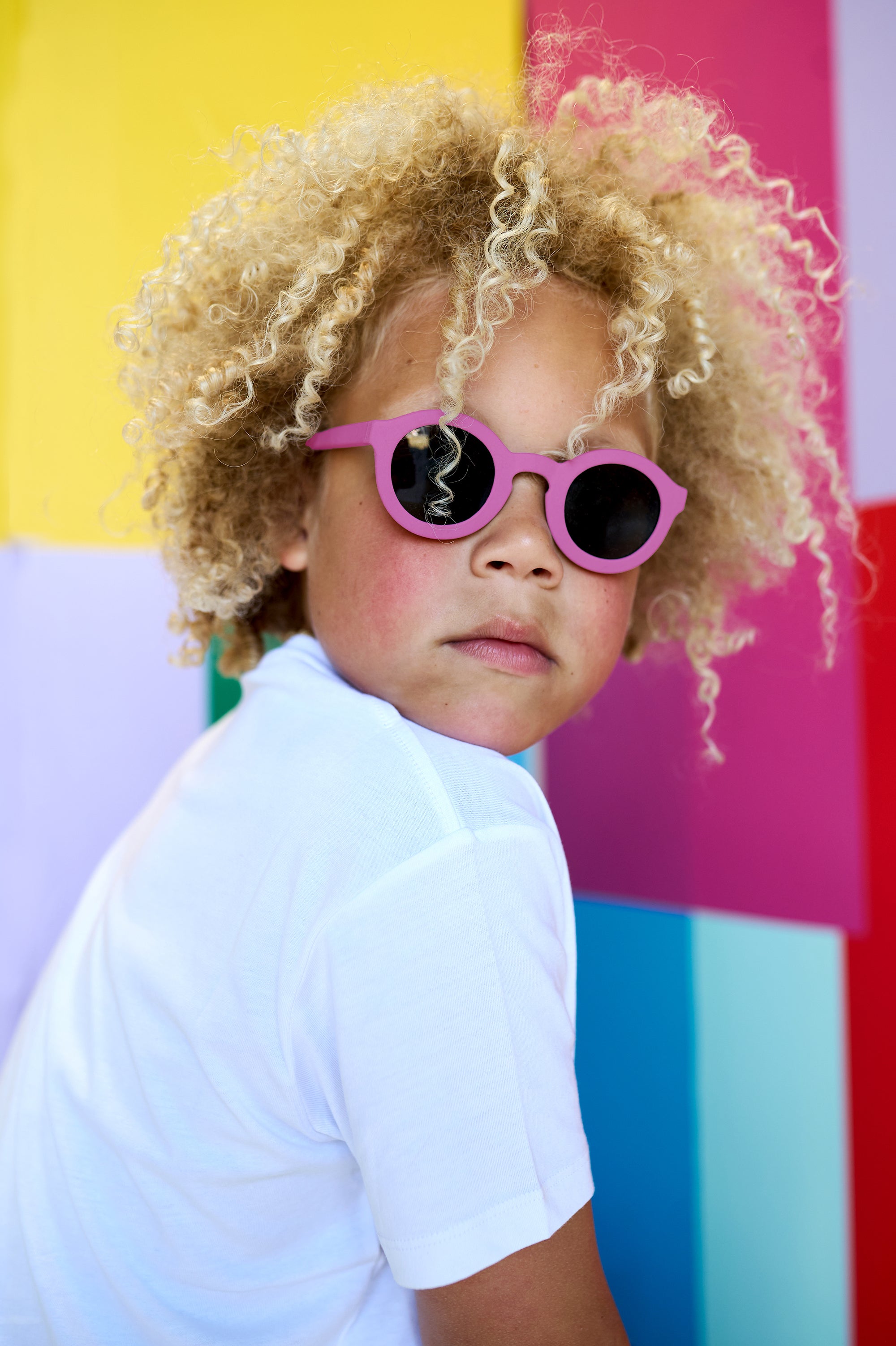 cream one - Raspberry kids sunglasses – Cream eyewear