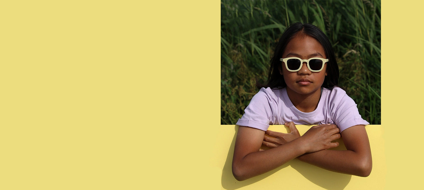 Cream eyewear