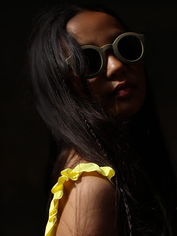 Cream eyewear