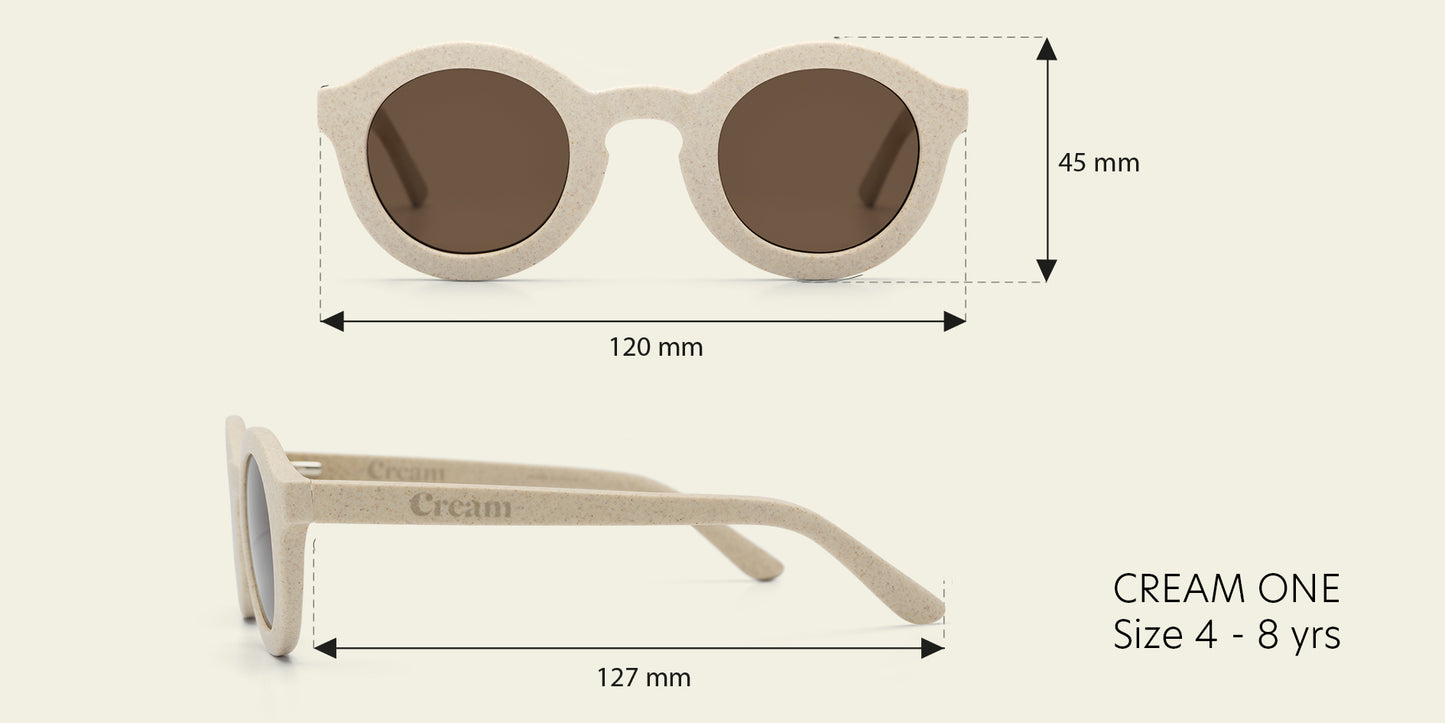 Cream eyewear